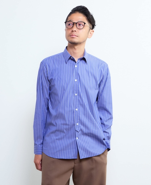 《WEB限定》SIDOGRAS スタンダードレギュラーカラーシャツ 詳細画像 ストライプＢ 2