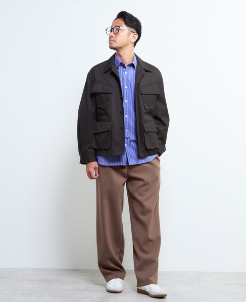 《WEB限定》SIDOGRAS スタンダードレギュラーカラーシャツ 詳細画像 ストライプＢ 9