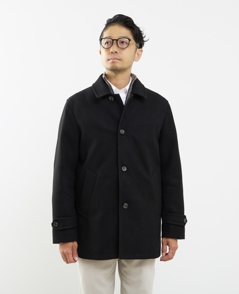 《WEB限定》テックメルトンバルカラーショートコート 詳細画像 ブラウン 2