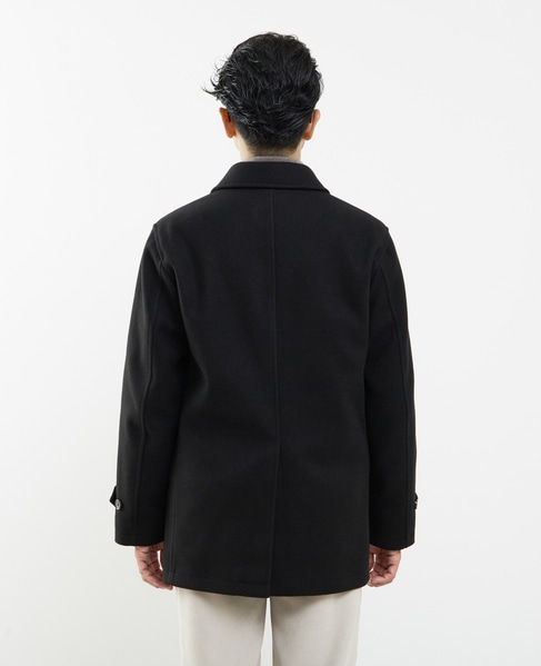 《WEB限定》テックメルトンバルカラーショートコート 詳細画像 ブラウン 4