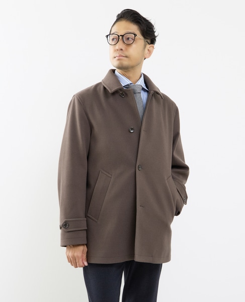 《WEB限定》テックメルトンバルカラーショートコート 詳細画像 グレージュ 1