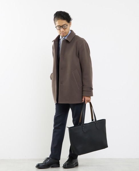 《WEB限定》テックメルトンバルカラーショートコート 詳細画像 グレージュ 11