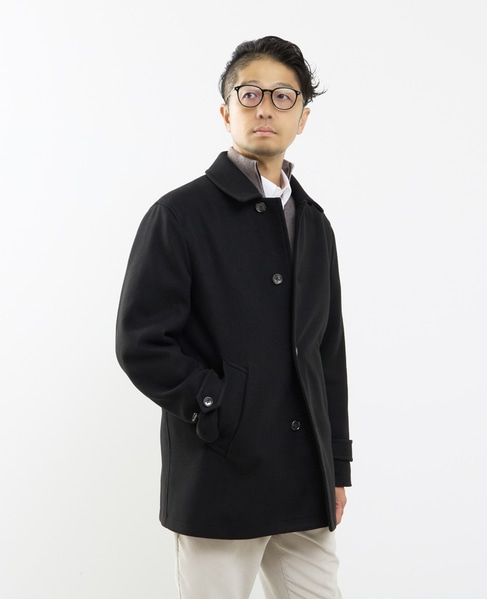 《WEB限定》テックメルトンバルカラーショートコート 詳細画像 グレージュ 13