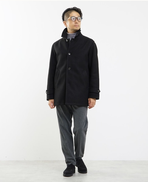 《WEB限定》テックメルトンバルカラーショートコート 詳細画像 グレージュ 21
