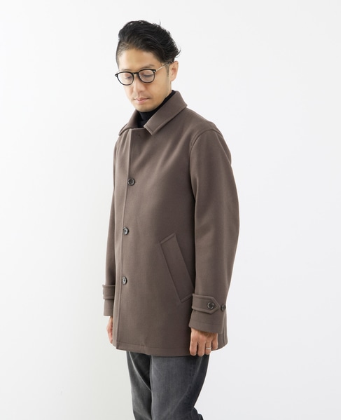 《WEB限定》テックメルトンバルカラーショートコート 詳細画像 グレージュ 4