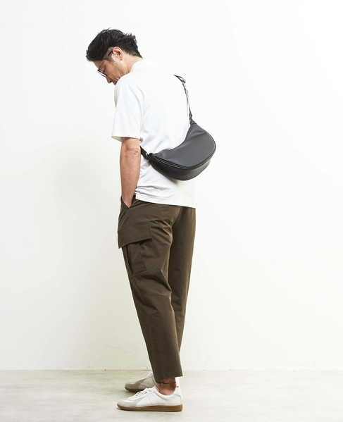 《WEB限定》【全6サイズ展開】クールエアストレッチテーパードカーゴパンツ 詳細画像 カーキ 18