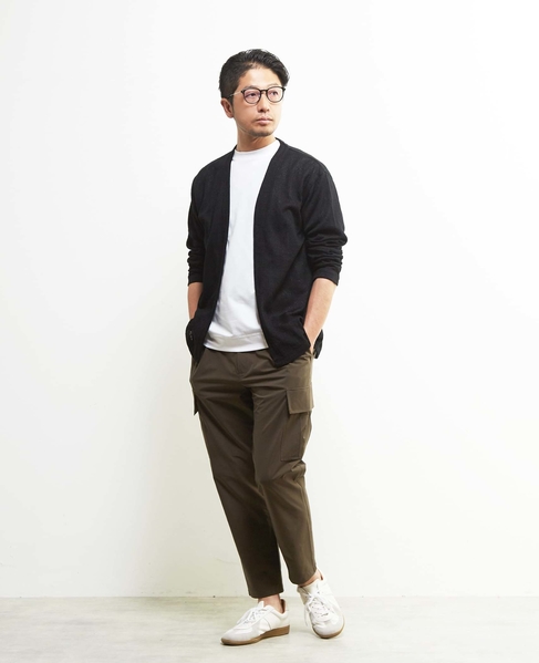 《WEB限定》【全6サイズ展開】クールエアストレッチテーパードカーゴパンツ 詳細画像 カーキ 20