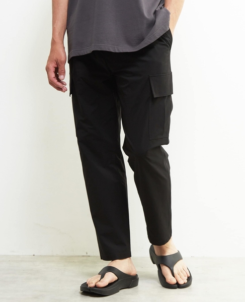 《WEB限定》【全6サイズ展開】クールエアストレッチテーパードカーゴパンツ 詳細画像 カーキ 21