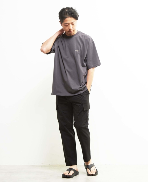 《WEB限定》【全6サイズ展開】クールエアストレッチテーパードカーゴパンツ 詳細画像 カーキ 24