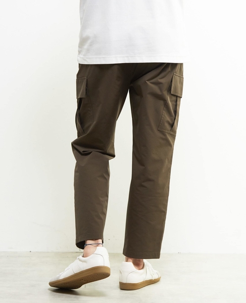 《WEB限定》【全6サイズ展開】クールエアストレッチテーパードカーゴパンツ 詳細画像 カーキ 6