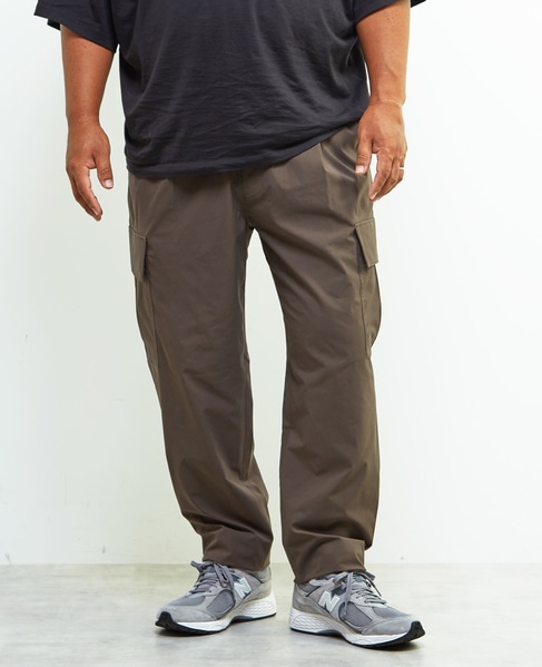 《WEB限定》【全6サイズ展開】クールエアストレッチテーパードカーゴパンツ 詳細画像 ブラック 14