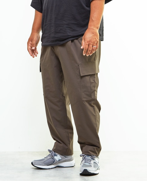 《WEB限定》【全6サイズ展開】クールエアストレッチテーパードカーゴパンツ 詳細画像 ブラック 15