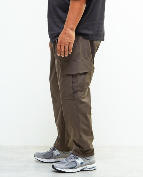 《WEB限定》【全6サイズ展開】クールエアストレッチテーパードカーゴパンツ 詳細画像 ブラック 16