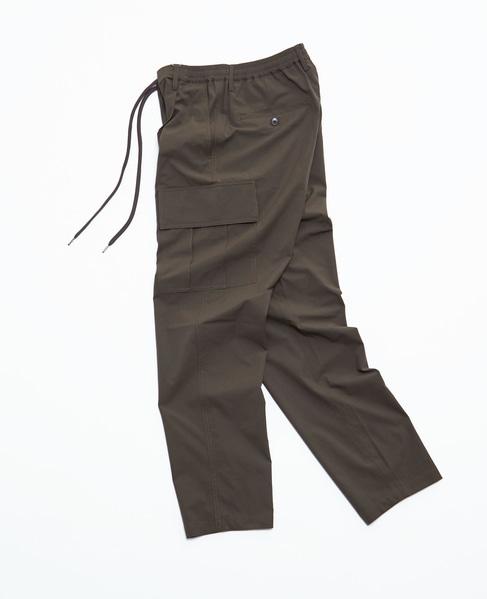 《WEB限定》【全6サイズ展開】クールエアストレッチテーパードカーゴパンツ 詳細画像 ブラック 26