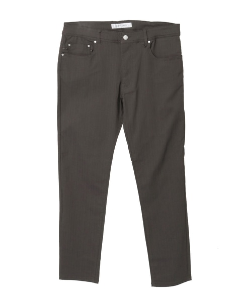 《WEB限定》【全6サイズ展開】ハイパーストレッチヘリンボーン5ポケットパンツ 詳細画像 ライトグレー 12