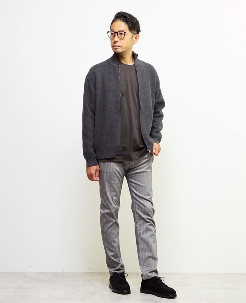 《WEB限定》【全6サイズ展開】ハイパーストレッチヘリンボーン5ポケットパンツ 詳細画像 ライトグレー 20