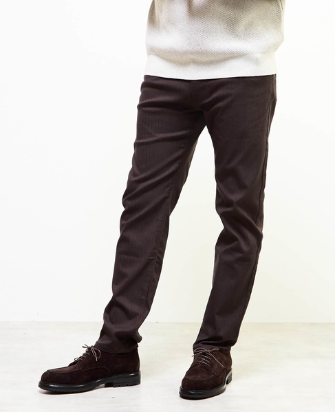 《WEB限定》【全6サイズ展開】ハイパーストレッチヘリンボーン5ポケットパンツ 詳細画像 ライトグレー 26