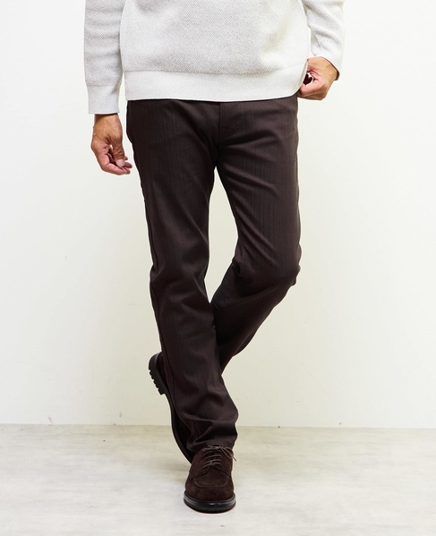 《WEB限定》【全6サイズ展開】ハイパーストレッチヘリンボーン5ポケットパンツ 詳細画像 ライトグレー 27