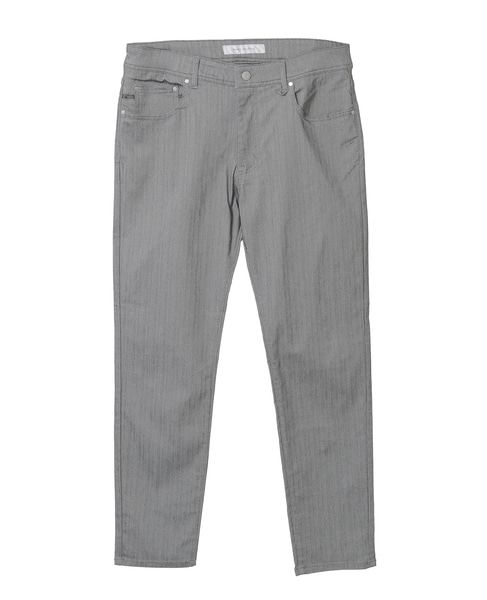 《WEB限定》【全6サイズ展開】ハイパーストレッチヘリンボーン5ポケットパンツ 詳細画像 グレー 2