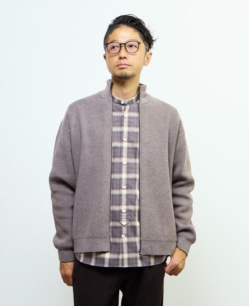 《WEB限定》ドライバーズニット | ウォッシャブル 詳細画像 ライトブラウン 10