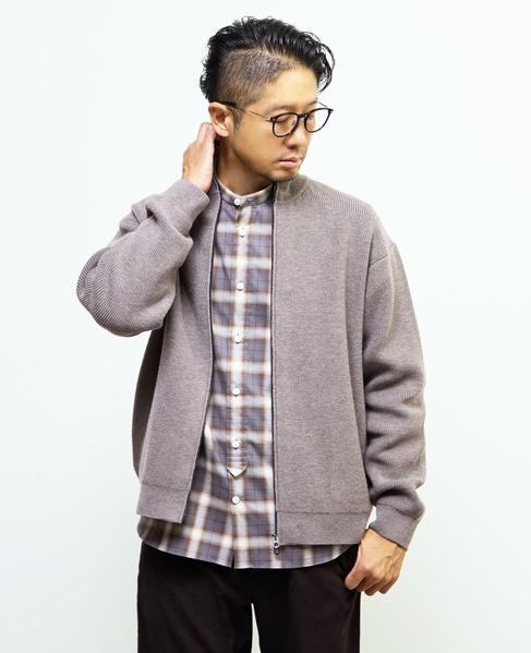 《WEB限定》ドライバーズニット | ウォッシャブル 詳細画像 ライトブラウン 11