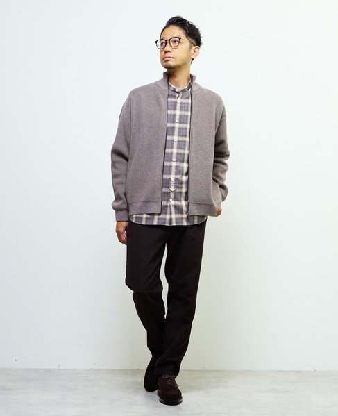 《WEB限定》ドライバーズニット | ウォッシャブル 詳細画像 ライトブラウン 14