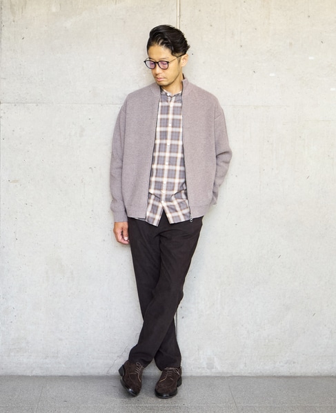 《WEB限定》ドライバーズニット | ウォッシャブル 詳細画像 ライトブラウン 16