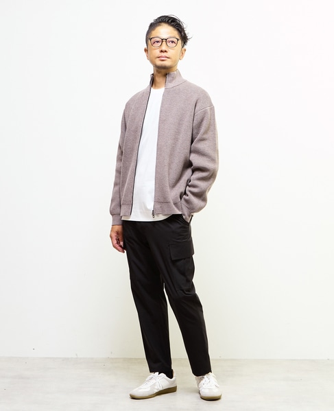 《WEB限定》ドライバーズニット | ウォッシャブル 詳細画像 ライトブラウン 18