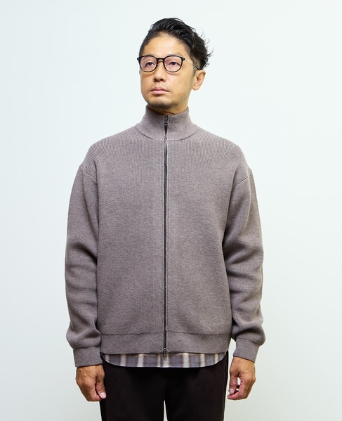 《WEB限定》ドライバーズニット | ウォッシャブル 詳細画像 ライトブラウン 2