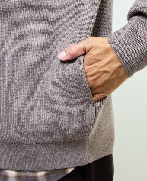 《WEB限定》ドライバーズニット | ウォッシャブル 詳細画像 ライトブラウン 7