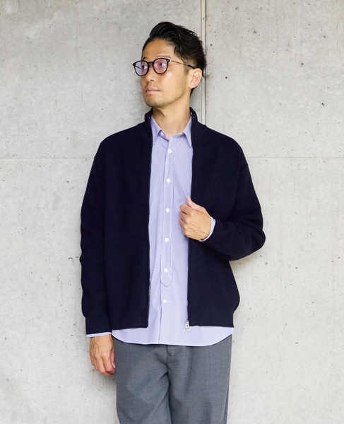 《WEB限定》ドライバーズニット | ウォッシャブル 詳細画像 ネイビー 1