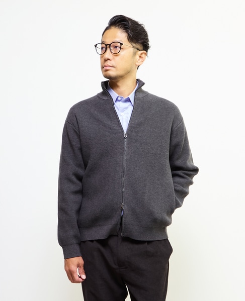 《WEB限定》ドライバーズニット | ウォッシャブル 詳細画像 ネイビー 3