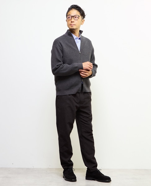 《WEB限定》ドライバーズニット | ウォッシャブル 詳細画像 ネイビー 5