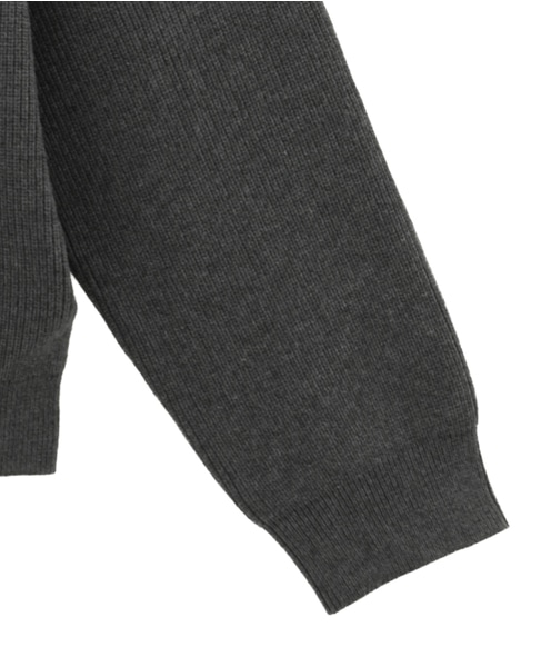 《WEB限定》ドライバーズニット | ウォッシャブル 詳細画像 チャコール 5