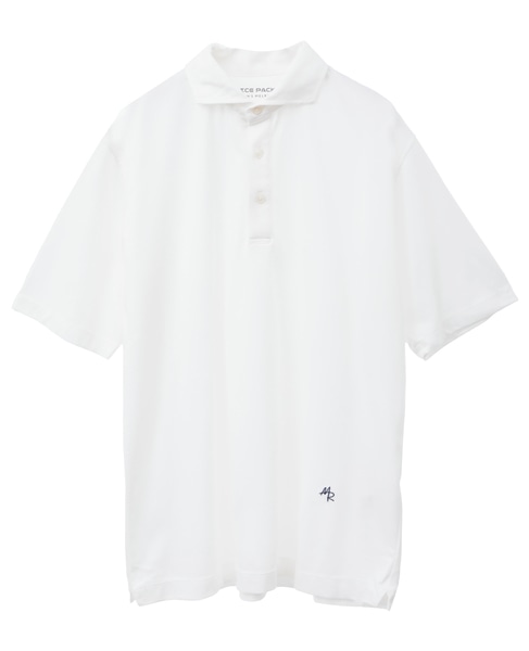 《WEB限定》ICE PACK NYLON ホリゾンタルカラーポロシャツ | 接触冷感 / 速乾 詳細画像 ホワイト 26