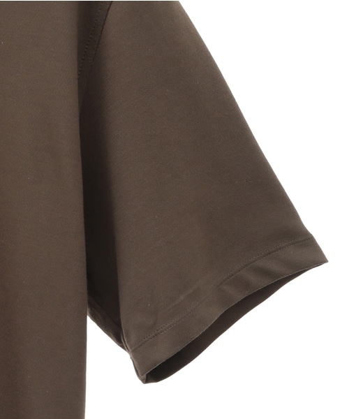 《WEB限定》ICE PACK NYLON ホリゾンタルカラーポロシャツ | 接触冷感 / 速乾 詳細画像 ブラウン 5