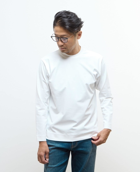 《WEB限定》フレッシュファイバー長袖ジャケT | 消臭 詳細画像 ホワイト 1