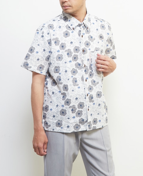 《限定展開》オキナワシャツ | ワッフルサッカー 詳細画像 フラワーＡ 10