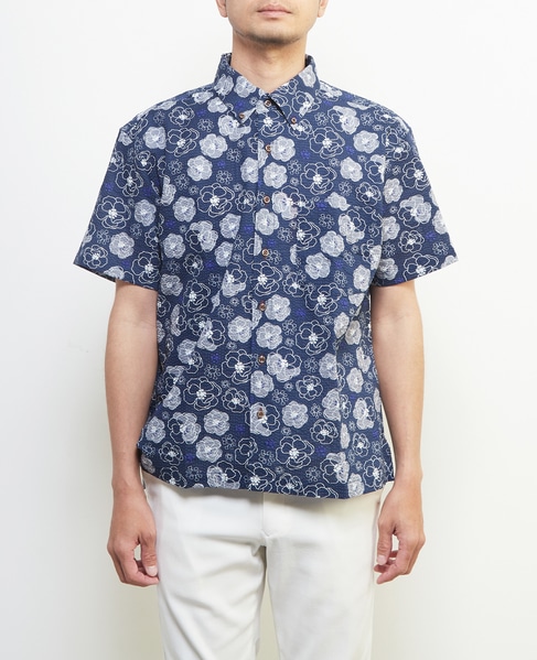 《限定展開》オキナワシャツ | ワッフルサッカー 詳細画像 フラワーＡ 2