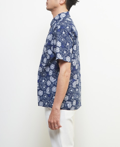 《限定展開》オキナワシャツ | ワッフルサッカー 詳細画像 フラワーＡ 3