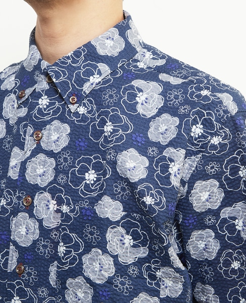 《限定展開》オキナワシャツ | ワッフルサッカー 詳細画像 フラワーＡ 6