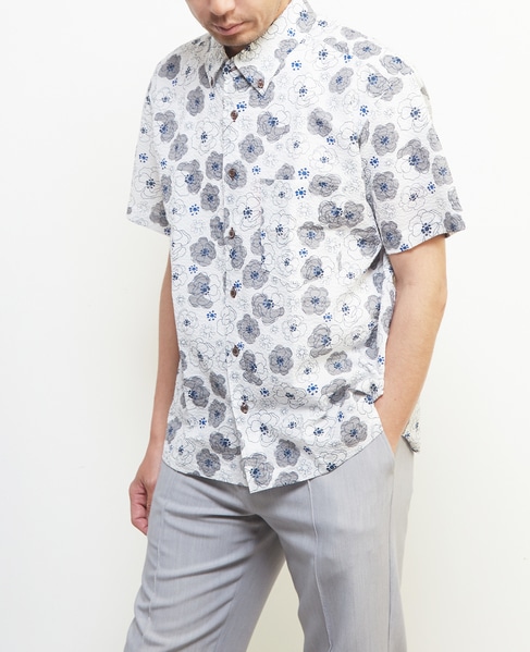 《限定展開》オキナワシャツ | ワッフルサッカー 詳細画像 フラワーＡ 9