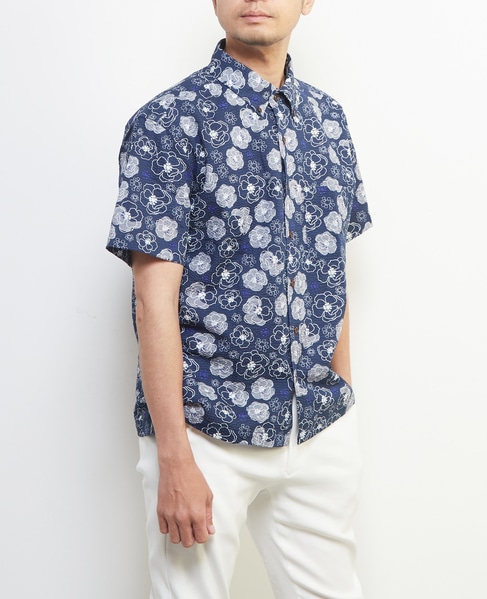 《限定展開》オキナワシャツ | ワッフルサッカー 詳細画像 フラワーＢ 2