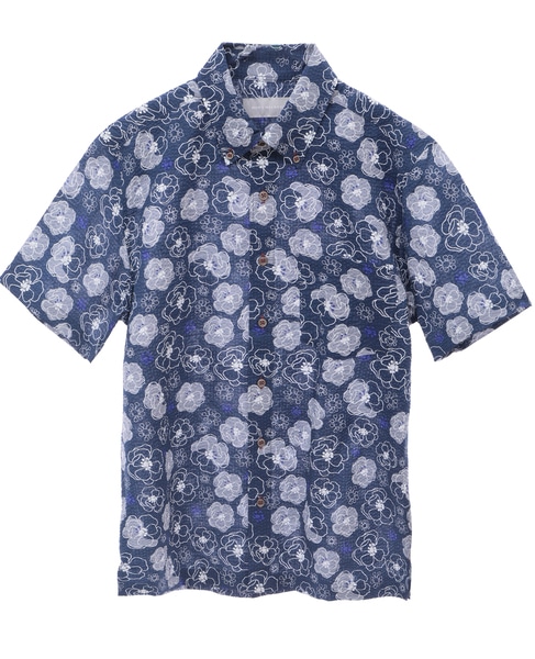 《限定展開》オキナワシャツ | ワッフルサッカー 詳細画像 フラワーＢ 7