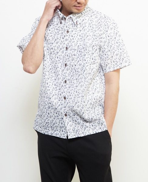 《限定展開》オキナワシャツ | ワッフルサッカー 詳細画像 ホワイト 2