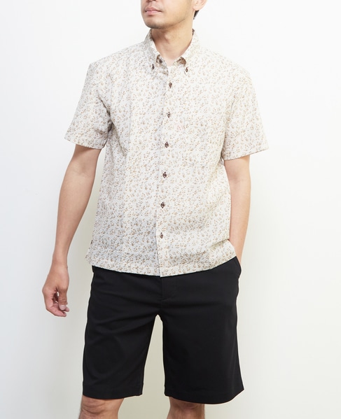 《限定展開》オキナワシャツ | ワッフルサッカー 詳細画像 グレージュ 1