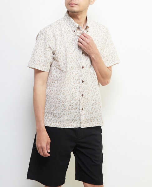 《限定展開》オキナワシャツ | ワッフルサッカー 詳細画像 グレージュ 3