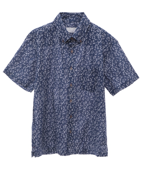 《限定展開》オキナワシャツ | ワッフルサッカー 詳細画像 ネイビー 7