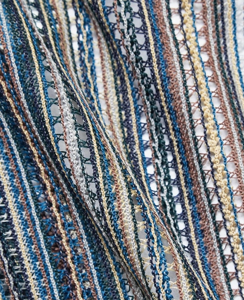 【MASTER FRAME/マスターフレーム】テクスチャーメッシュ半袖オープンカラーシャツ 詳細画像 ブルー 12