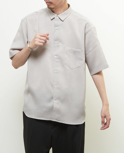 【MASTER FRAME/マスターフレーム】 リネンキャンバス半袖シャツ 詳細画像 ベージュ 15